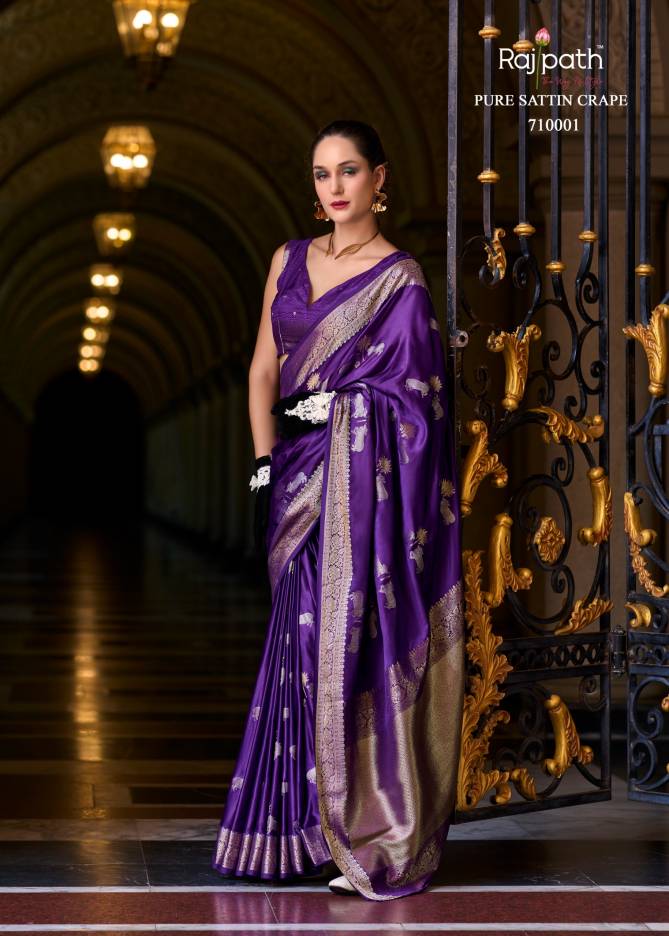 Rajpath Mungha Silk Satin Wedding Saree Wholesale Price In Surat
